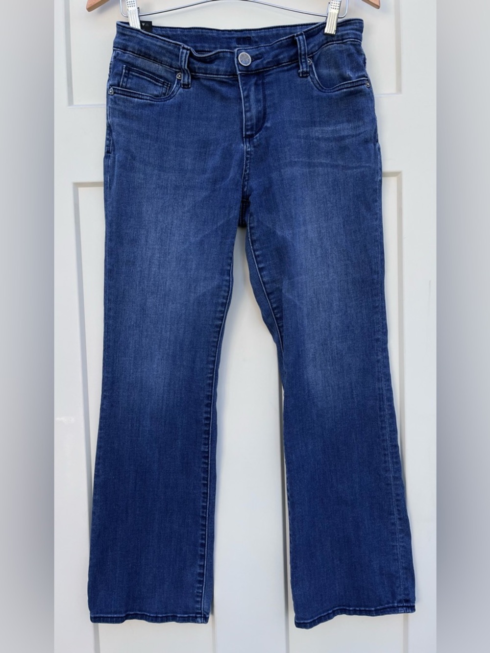 Kut from the Kloth Petite Ankle Flare Classic Women's Blue Denim Jeans